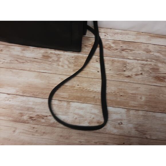 Fossil Black Leather Travel Crossbody Purse Handbag - Picture 7 of 16